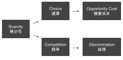 DSE Opportunity Cost 機會成本概念關係圖